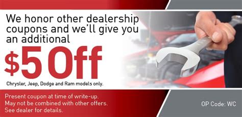 Car Service Coupons | Chrysler, Jeep & Dodge Repair | Richardson, Coppell, Highland Park ...