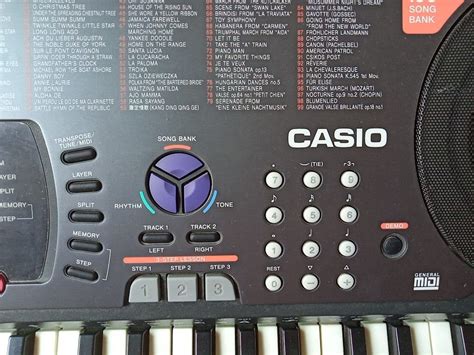 Casio Piano Keyboard With Key Lighting System With Touch Response