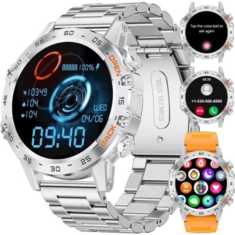 Ehskzjh Montre Connect E Homme Avec Appel Bluetooth Pour Android Ios