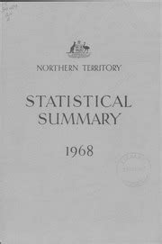 Cbcs Northern Territory Statistical Summary Commonwealth Bureau