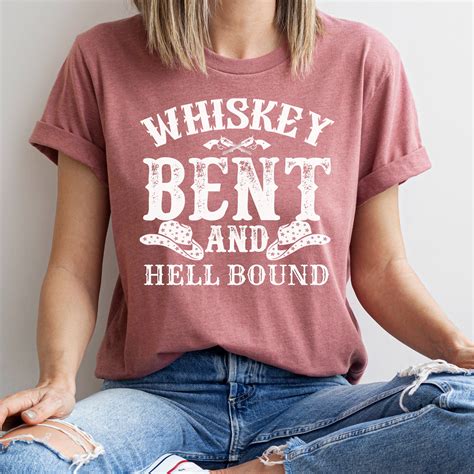 Whiskey Bent And Hell Bound Png Bent And Veil Bound Etsy Australia