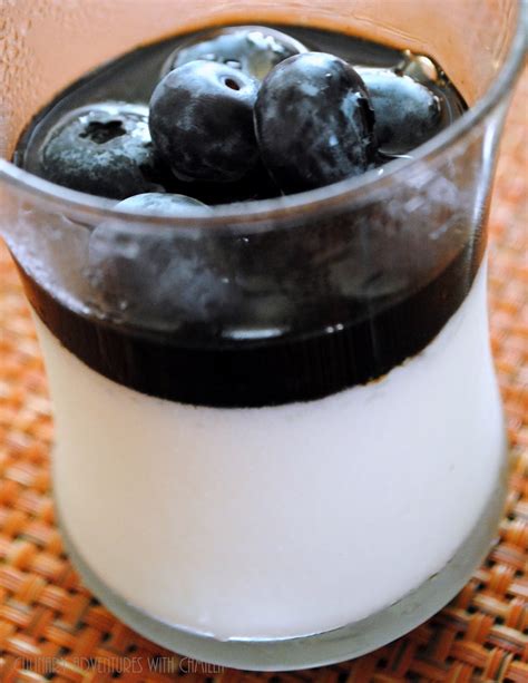 Goat Cheese Panna Cotta With Balsamic Blueberries Nationalblueberrymonth