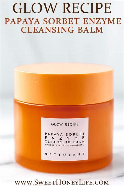 Glow Recipe Papaya Sorbet Enzyme Cleansing Balm - Sweet Honey Life