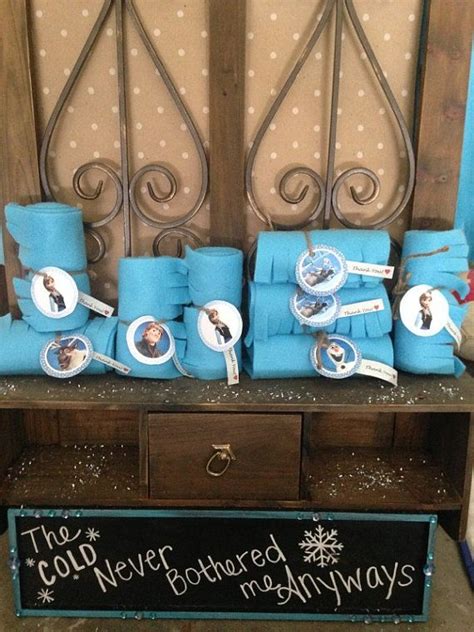 Frozen Themed Thank You Scarves All Characters Elsa Anna Sven