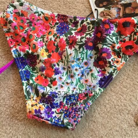 MINKPINK Swim Minkpink Xs Secret Garden Frill Bikini Bottom Poshmark