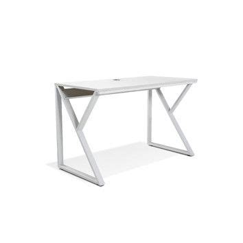 Jesper Office Tribeca 222 Writing Desk Glass Top Desk White Writing