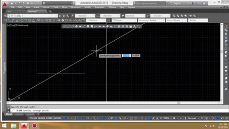 Tutorial Autocad Line Xline And Pline Youtube