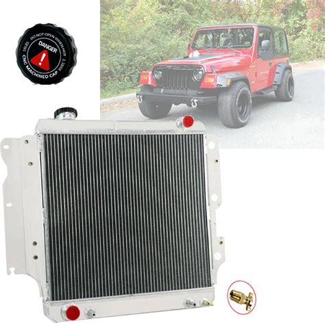 Amazon Cubauto 3 Row Aluminum Radiator Compatible For 87 06 Jeep