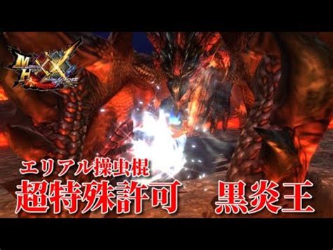 MHXX超特殊許可 黒炎王狩猟依頼 エリアルx操虫棍ソロ Insect Glaive Solo Aerial Dreadking