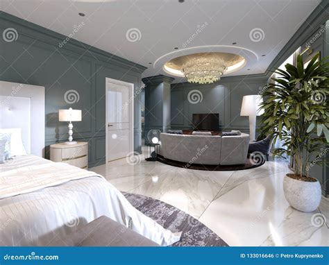 Luxury Presidential Suite With A Bedroom And A Large Bed And A Living