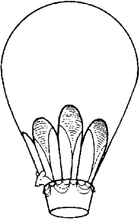 Dibujo de Globo aerostático para colorear y pintar 50256