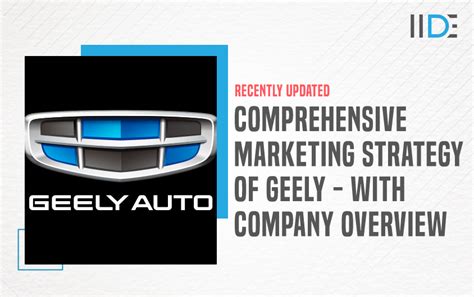 Comprehensive Marketing Strategy Of Geely Iide