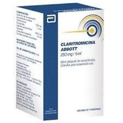 Claritromicina Mg Ml Abbott Ml Farmacia El T Nel