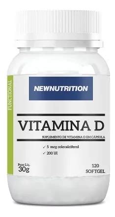 Suplemento en cápsulas NewNutrition Vitamina D 200 UI vitaminas