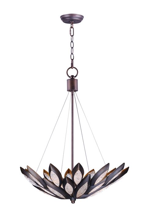 Lotus 6 Light Pendant Single Pendant Maxim Lighting