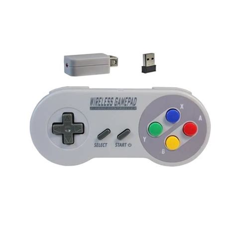 Coloré Manettes de jeu sans fil pour SNES Super Nintendo Classic Mini