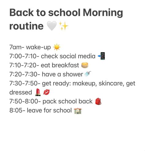 Back To School Morning Routine In 2023 School Morning Routine