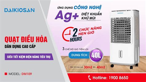 Máy Làm Mát Quạt điều Hòa Hơi Nước Daikiosan Dm102 Công Nghệ Ag