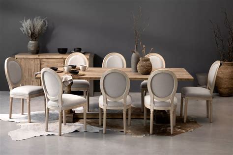 Bordeaux Olivia Seater Dining Set M Grey Cielo