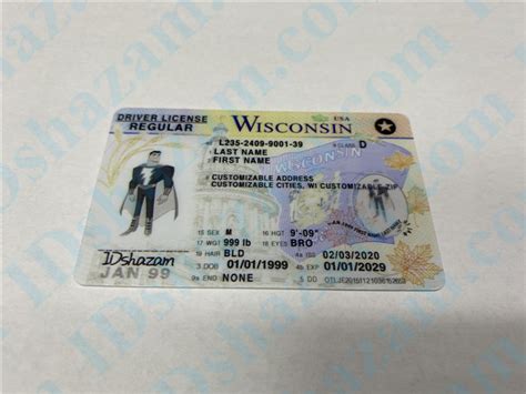 Premium Scannable Wisconsin State Fake Id Card Fake Id Maker