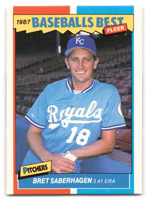 Bret Saberhagen 1987 Fleer Baseball S Best 36 Kansas City Royals EBay