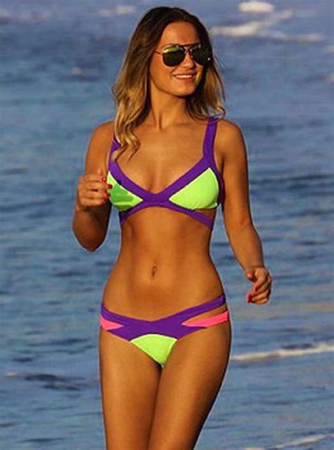 Bikini Dama Traje De Ba O Mujer Colores Neon Talla Chica