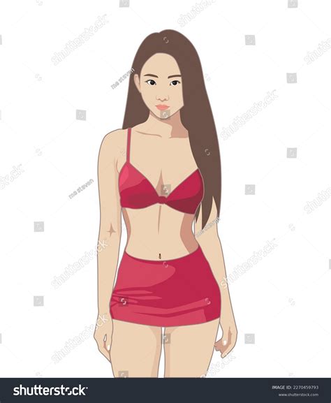 Sexy Woman Lingerie Beach Dress Vector Stock Vector Royalty Free 2270459793 Shutterstock
