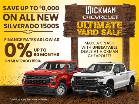 Ultimate Yard Sale Save Up To On Silverado Hickman