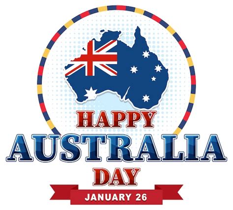 Feliz dia da austrália banner design Vetor Grátis