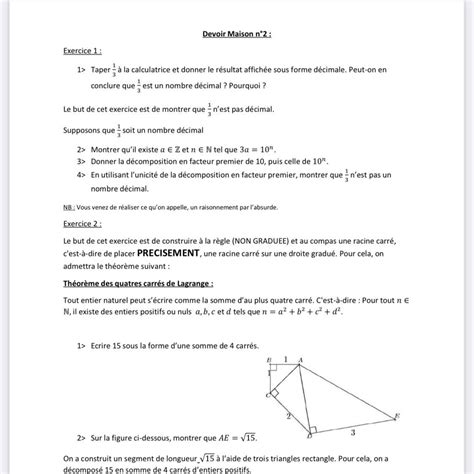 Est Ce Que Je Pourrais Avoir De Laide Svp Nosdevoirs Fr