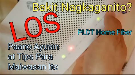 Remove Los Pldt Blinking Red Lights In Pldt Home Fiber Internet Rey