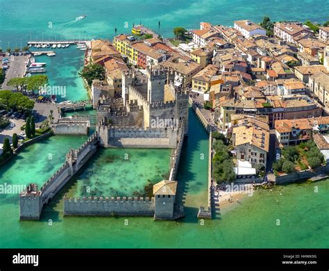 Castello Scaligero Scaliger Castle Sirmio Peninsula On Lake Garda