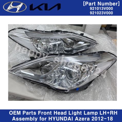 OEM Parts Front Head Light Lamp LH RH Assembly For HYUNDAI Azera 2012