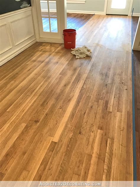 Adventures In Staining My Red Oak Hardwood Floors Products Process