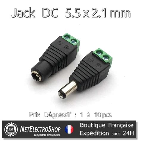 Fiche Jack 5 5x2 1mm Mâle Femelle Grelly België