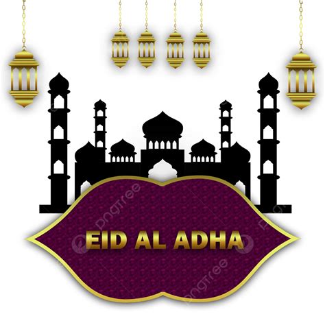 รูปการออกแบบมัสยิด Eid Al Adha สีดำ Png ออกแบบโคมไฟ มัสยิด มัสยิดภาพ Png และ Psd สำหรับดาวน์