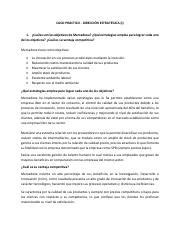 CASO PRÁCTICO 1 pdf CASO PRÁCTICO DIRECCIÓN ESTRATÉGICA I 1