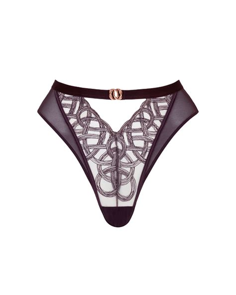 Lovers Knot Thong Fig Latte TKD Lingerie