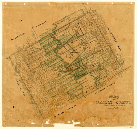 Map of Falls County – Legacy of Texas