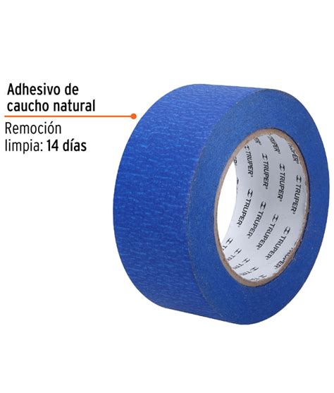 Cinta Masking Tape Azul X Mts Para Pintor Truper Msk A