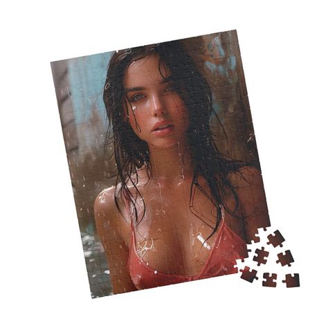 Sexy Ai Calendar Pinup Babe Jigsaw Puzzle Perfect Nursing Home Gift Blow Grandpa Mind Pair W