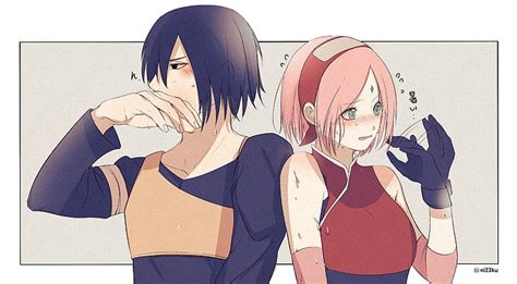 Online crop | HD wallpaper: Naruto, Sakura Haruno, Sasuke Uchiha ...