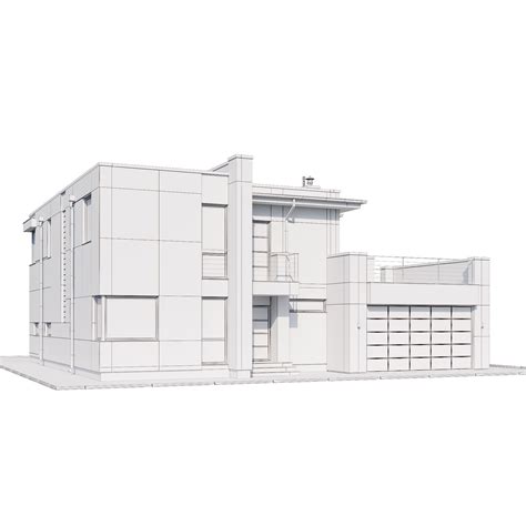 Modern house with floor plans 3D model | CGTrader