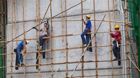 Andaimes de bambu Engenharia e Construção