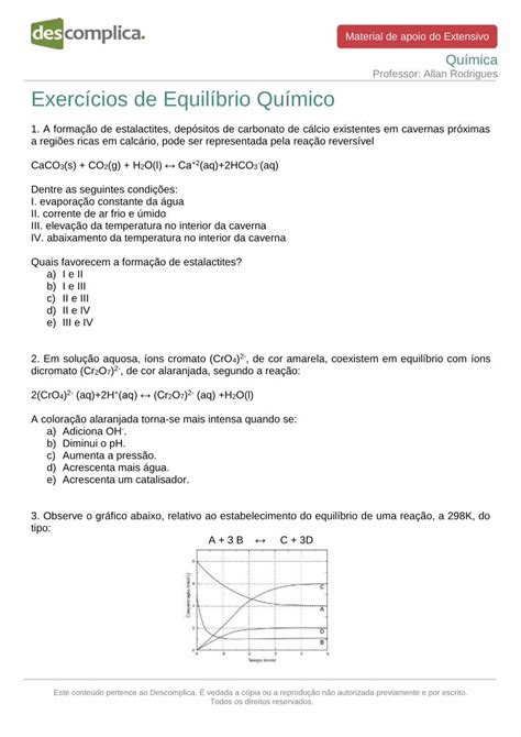 PDF Exercícios de Equilíbrio Químico PDF fileExercícios de