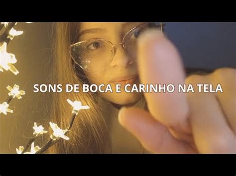 ASMR SEM VOZ SONS DE BOCA E CARINHO NA TELA PARA DORMIR RAPIDO Camila