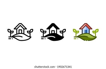 Playground Outline Icon Thin Style Design Stock Vector Royalty Free