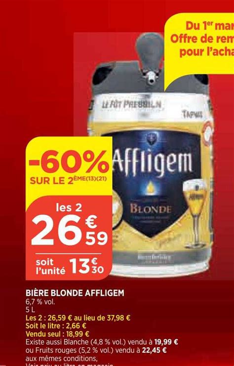 Promo Bi Re Blonde Affligem Chez Bi Icatalogue Fr