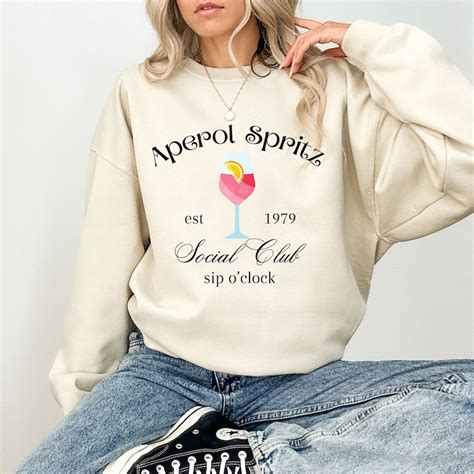 Aperol Spritz Pullover Cocktail Era Crewneck Sweatshirt Aperitivo