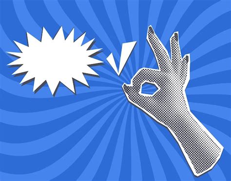 Premium Vector Hand Showing Ok Gesture Vector Illustration